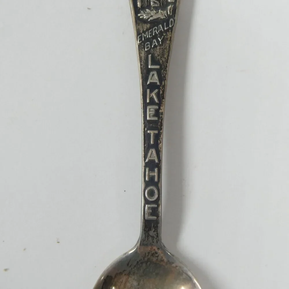 Emerald Bay Lake Tahoe Sterling Silver Souvenir Spoon Vintage 4